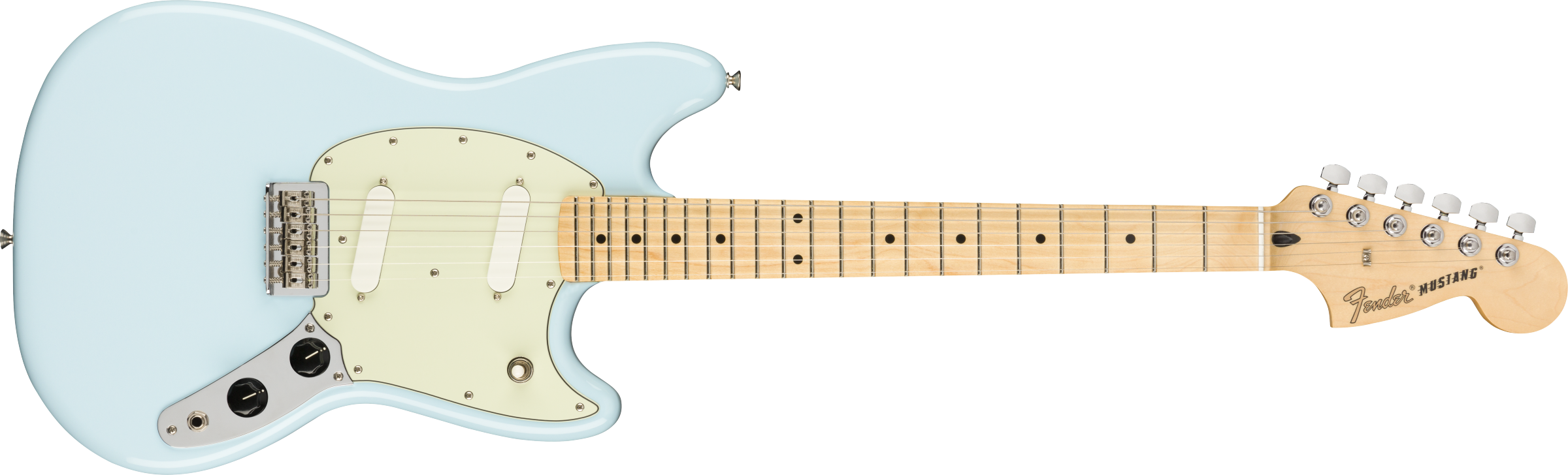 Fender Player Mustang®, Maple Fingerboard, Sonic Blue – Faders
