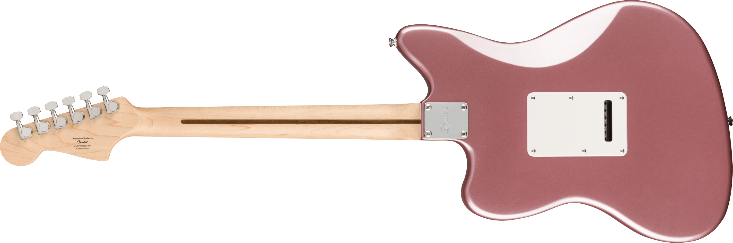 Squier Affinity Series™ Jazzmaster®, Laurel Fingerboard, White Pickguard, Burgundy Mist