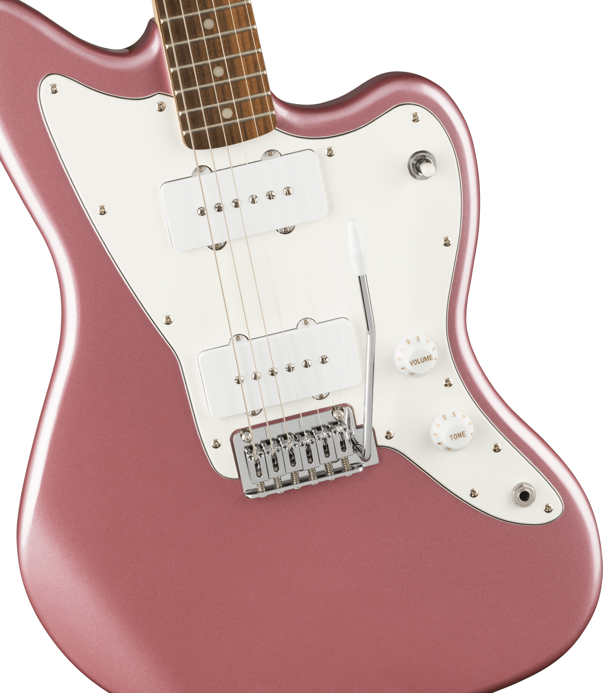 Squier Affinity Series™ Jazzmaster®, Laurel Fingerboard, White Pickguard, Burgundy Mist