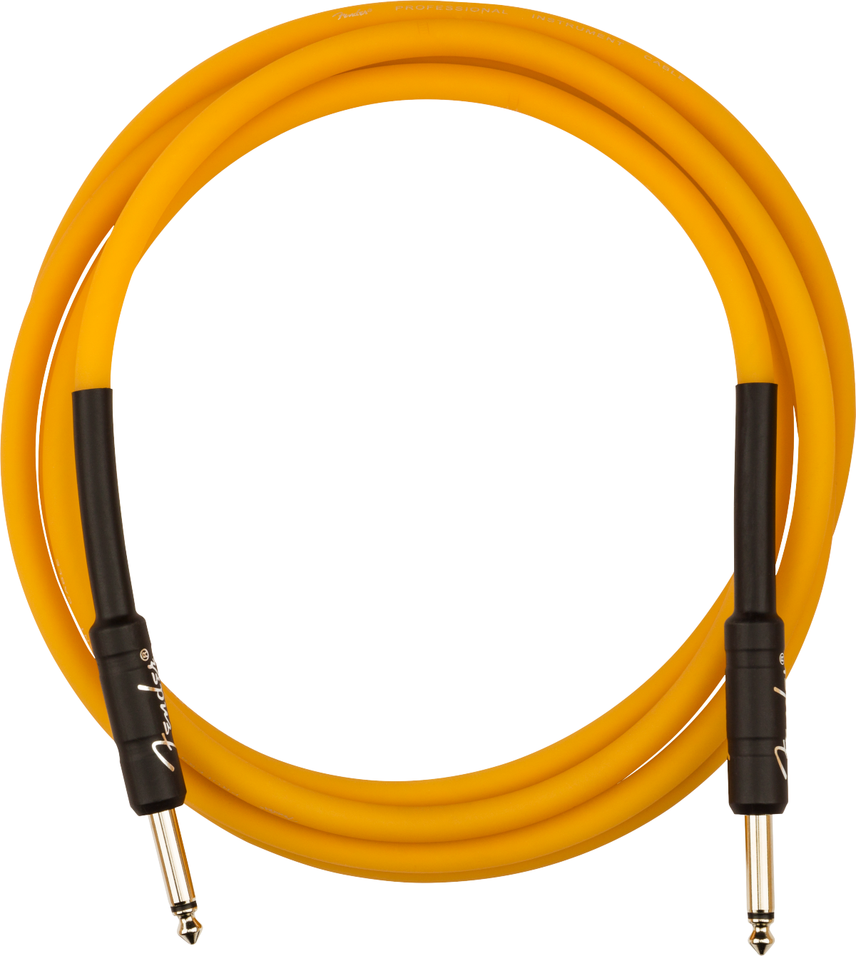 Fender Professional Glow in the Dark Cable, Orange, 18.6"