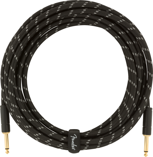 Fender Deluxe Series Instrument Cable, Straight/Straight, Black Tweed