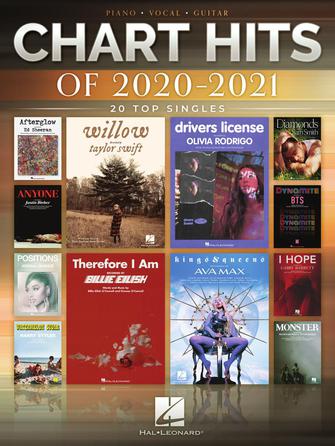 CHART HITS OF 2020-2021 20 Top Singles - Piano/Vocal/Guitar