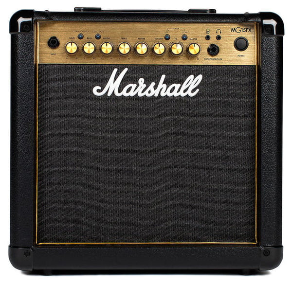 Marshall 15-watt, 4-channel 1x8" Guitar Combo Amplifier with 3-band EQ, Digital Effects/Reverb, Line In