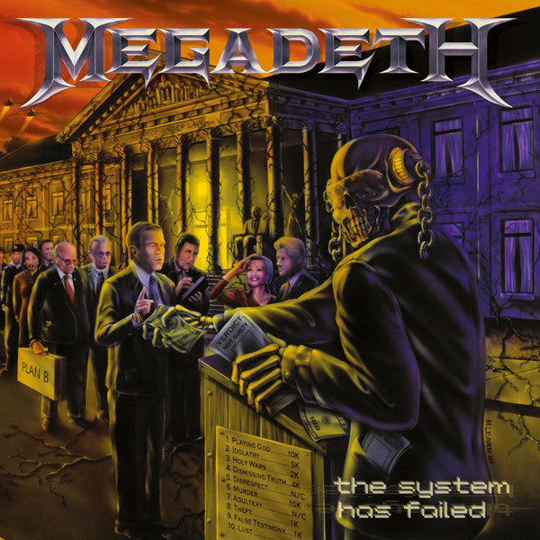 VINYL MEGADETH THE SYSTEM HAS FAILED