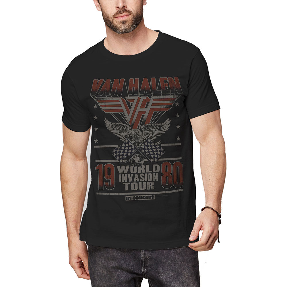 VAN HALEN UNISEX TEE: INVASION TOUR '80