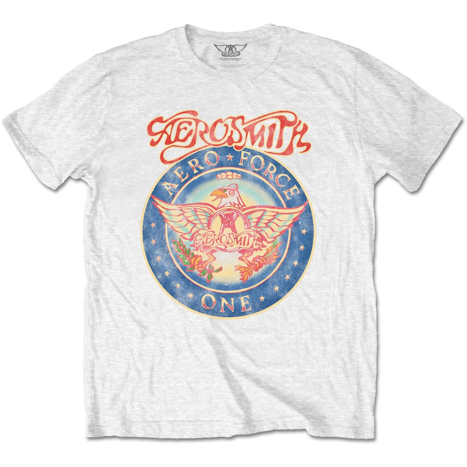 AEROSMITH UNISEX T - SHIRT: AERO FORCE by Rock Off Trade