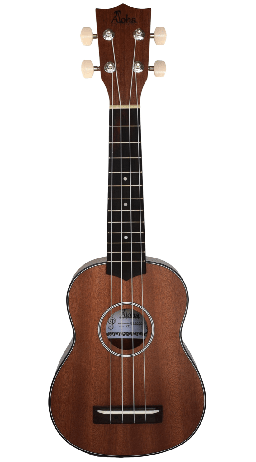 Aloha Natural Sapele Soprano Ukulele by Kana Music