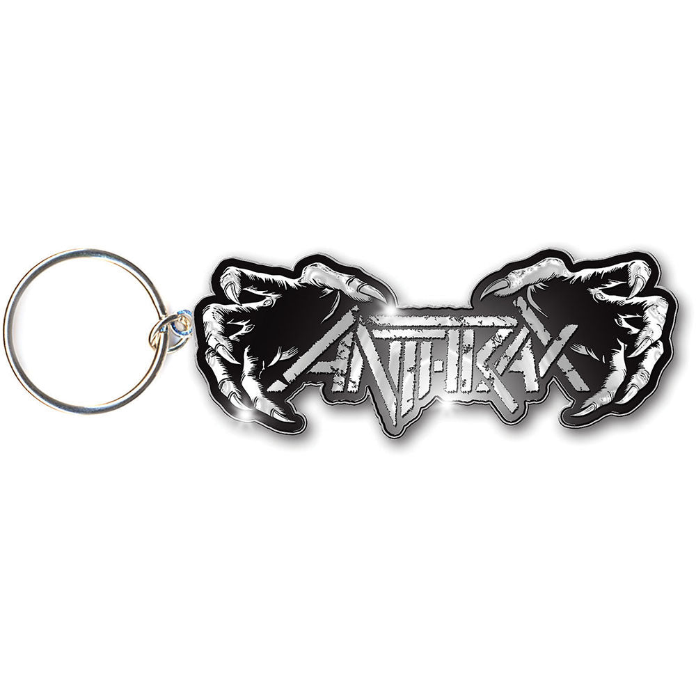 ANTHRAX KEYCHAIN: DEATH HANDS (ENAMEL IN - FILL) by Rock Off Trade