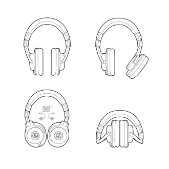 Audio - Technica ATH - M40X Over - Ear Sound Isolating Headphones - Black by Audio - Technica Canada