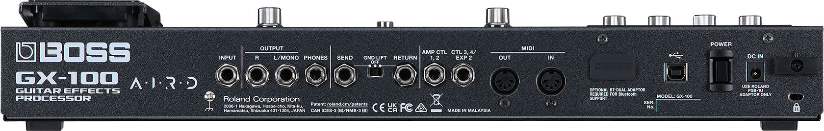 Boss GX - 100 Touch Screen Guitar Effects Processor by Roland Canada