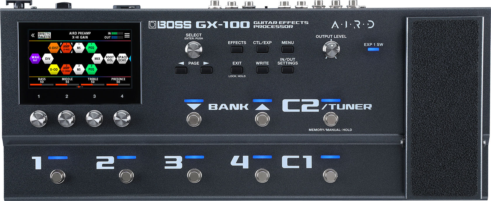 Boss GX - 100 Touch Screen Guitar Effects Processor by Roland Canada
