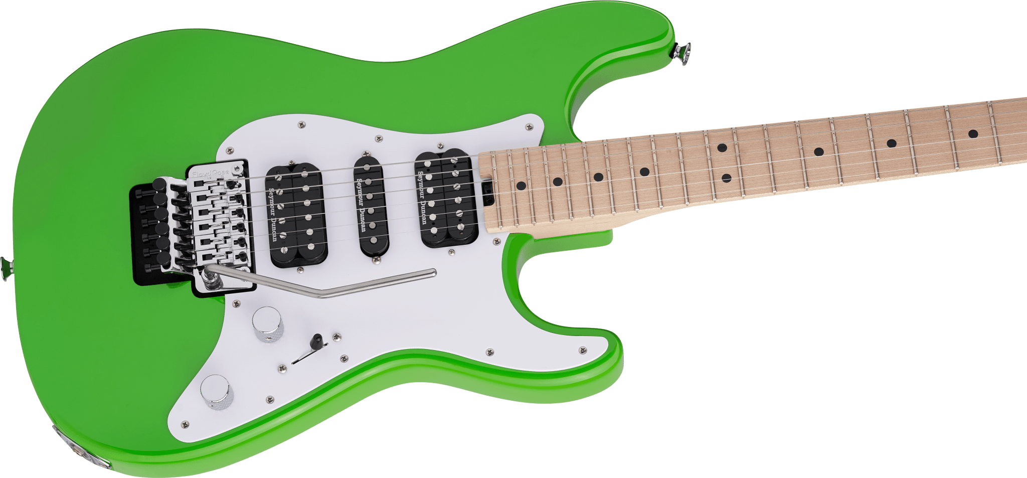 Charvel Pro - Mod So - Cal Style 1 HSH FR M, Maple Fingerboard, Slime Green by FMIC