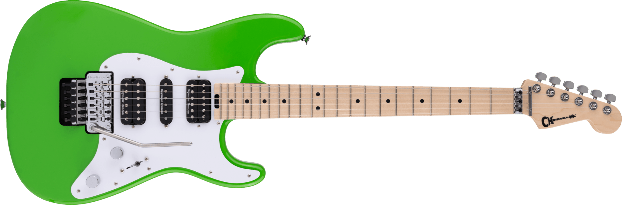 Charvel Pro - Mod So - Cal Style 1 HSH FR M, Maple Fingerboard, Slime Green by FMIC