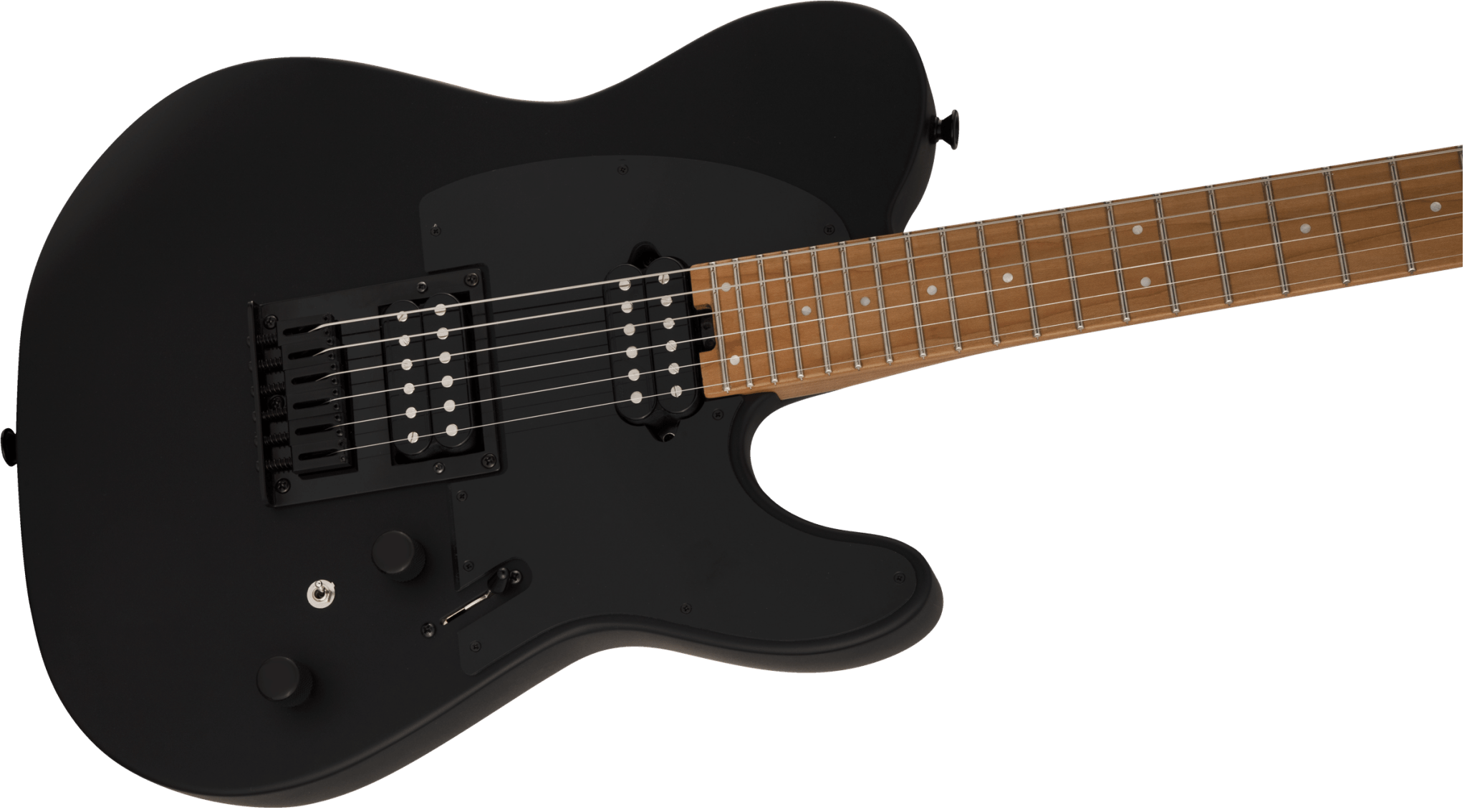 Charvel Pro - Mod So - Cal Style 2 24 HH HT CM, Caramelized Maple Fingerboard, Satin Black by FMIC