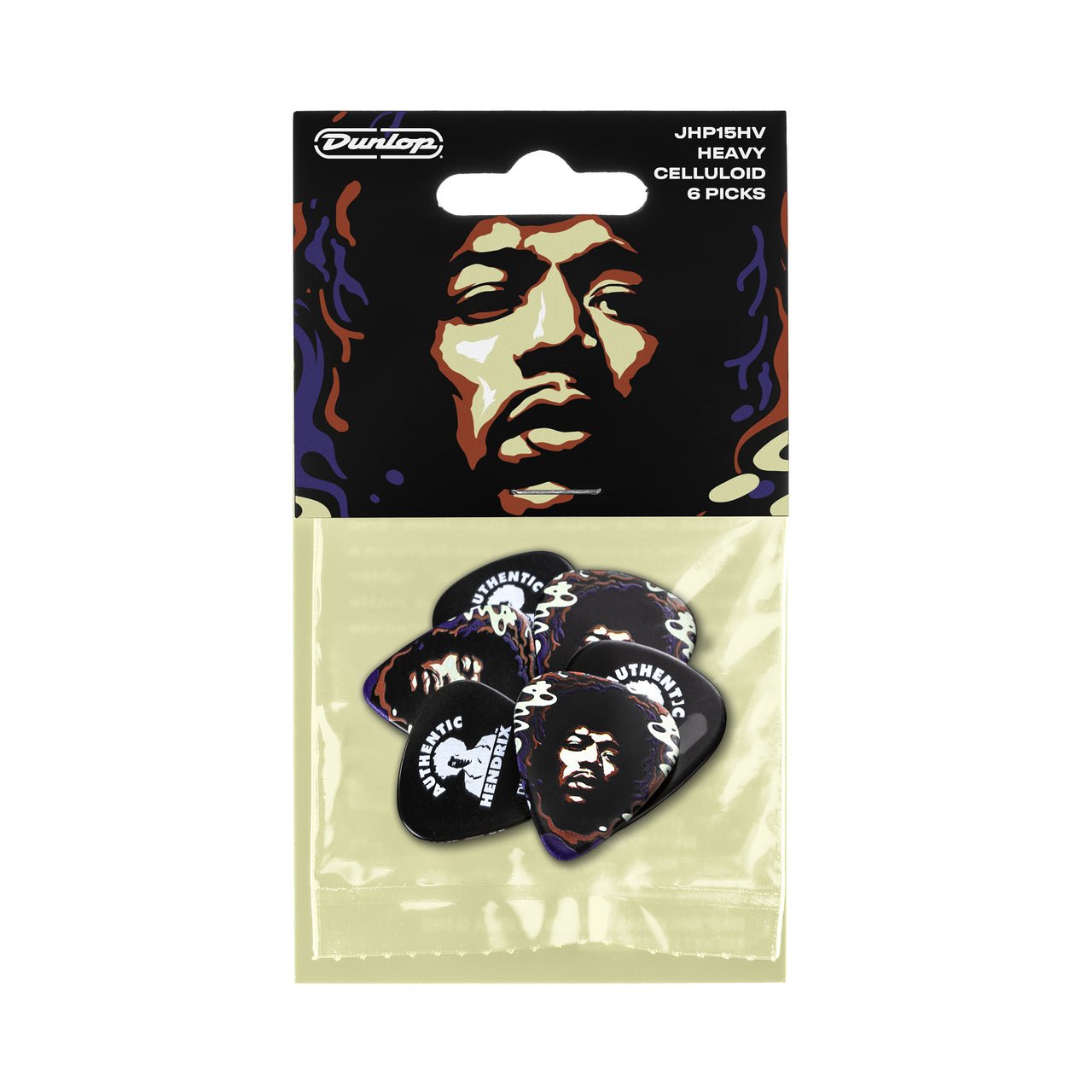 Dunlop Jimi Hendrix™ ’69 Psych Series Star Haze Guitar Pick (6 Pack) by Coast Music