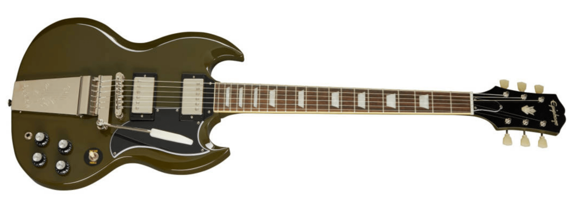 Epiphone 1961 SG Standard w/Maestro - Olive Drab by Yorkville