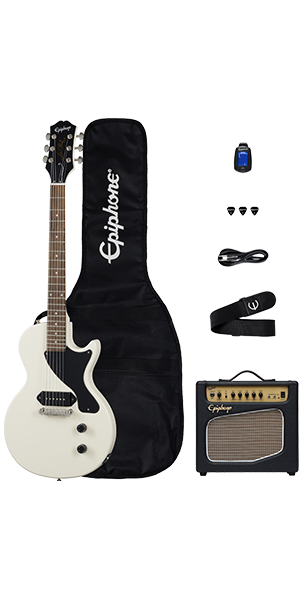 Epiphone Billie Joe Armstrong Les Paul Junior Player Pack - Classic White by Yorkville