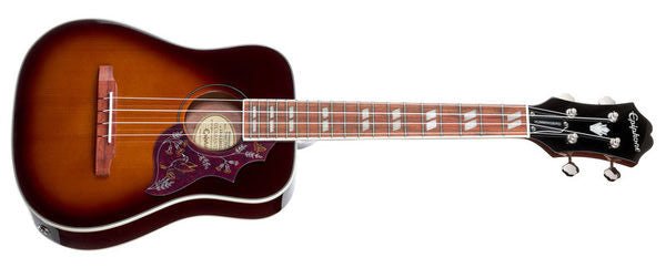Epiphone Hummingbird Studio Tenor Ukulele - Tobacco Sunburst by Yorkville