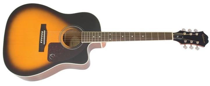 Epiphone J-45EC Studio Solid Spruce Top w/Cutaway Vintage Sunburst