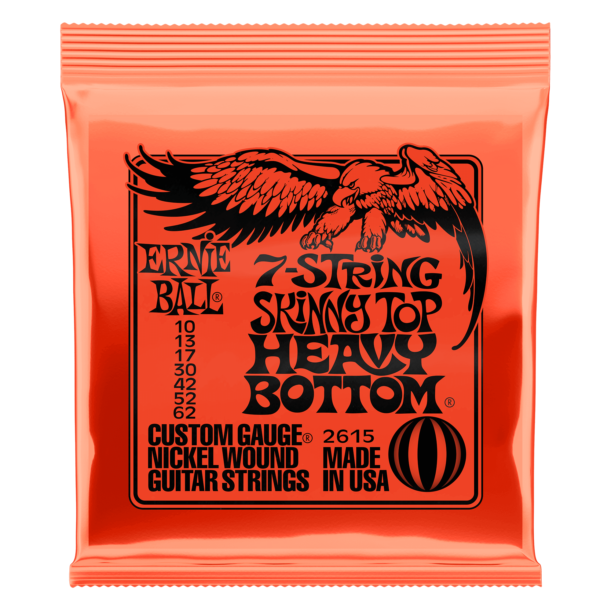 Ernie Ball Slinky Electric Guitar Strings 7 String by Yorkville