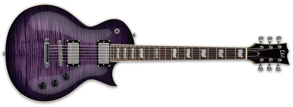 ESP LTD EC - 256FM Electric Guitar, See Thru Purple Sunburst by B&J