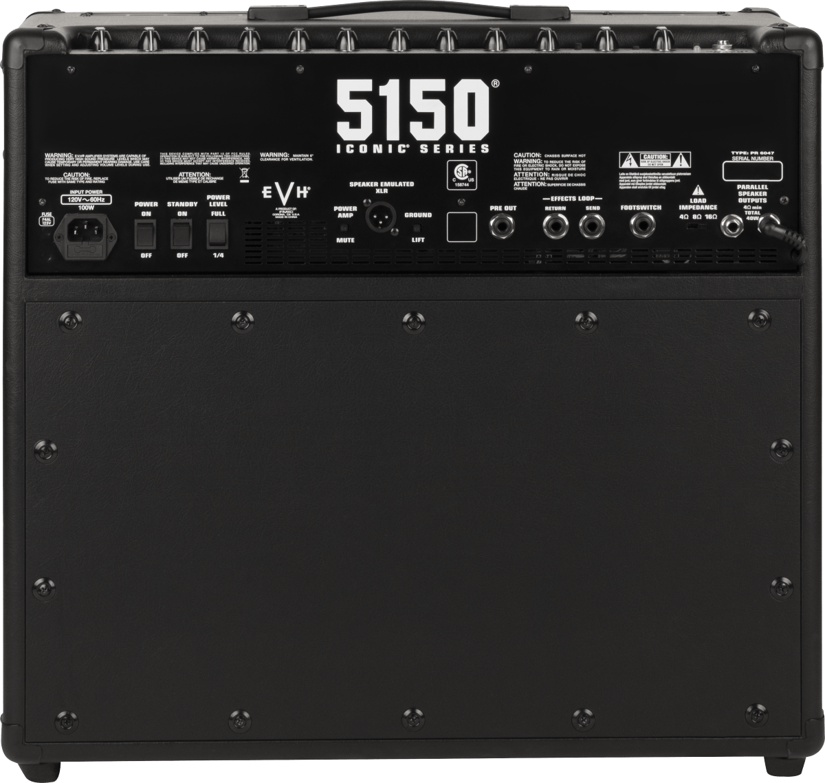 EVH 5150® Iconic® Series 40W 1x12 Combo, Black by FMIC