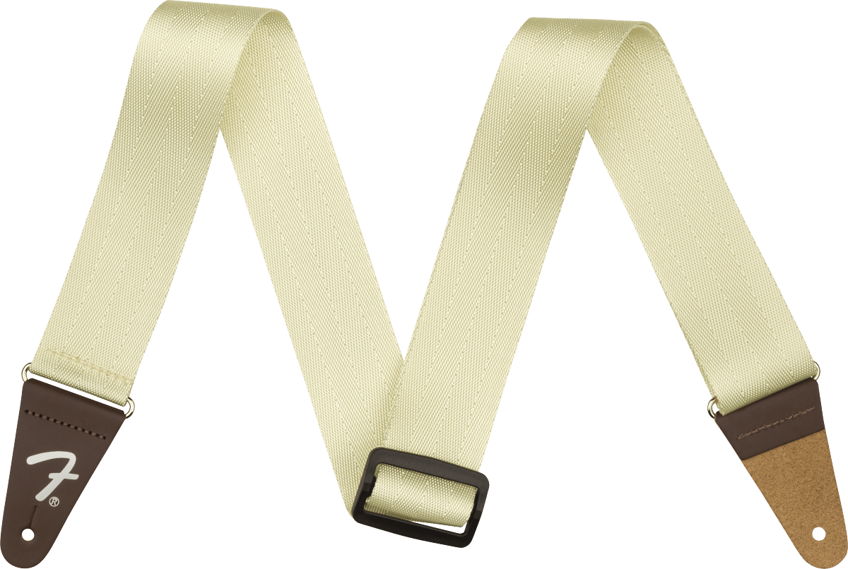 Fender 2" Am Pro Seat Belt Strap, Olympic White by FMIC