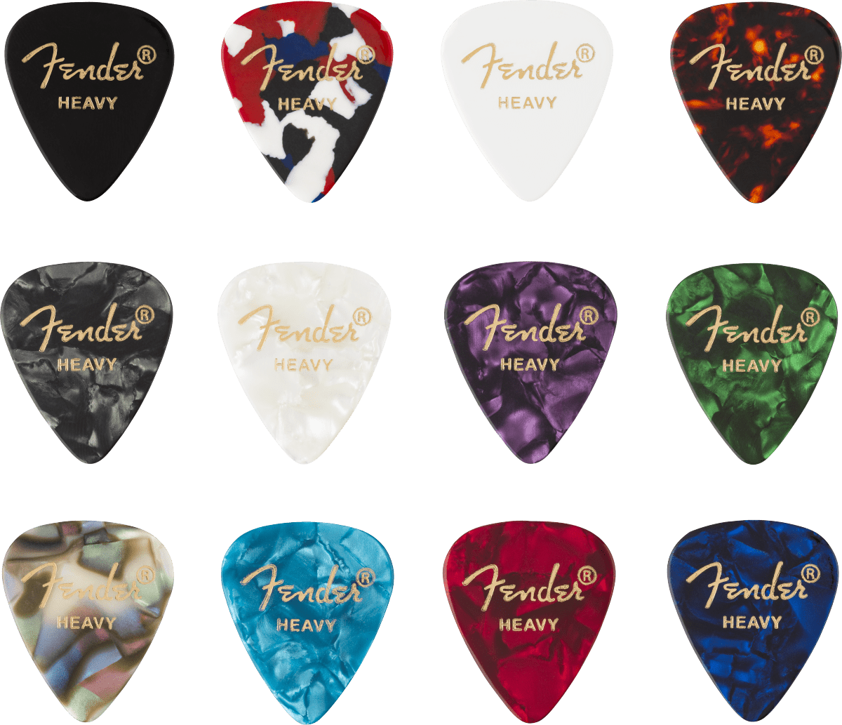 FENDER 351 CELLULOID MEDLEY, (12) PICKS by FMIC