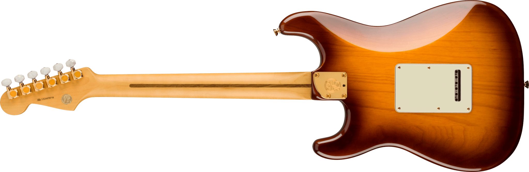 Fender 75th Anniversary Commemorative Stratocaster®, Maple Fingerboard, 2 - Color Bourbon Burst by FMIC