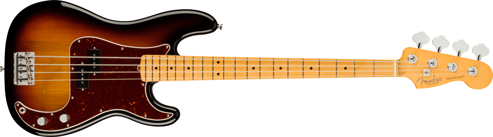 Fender American Professional II Precision Bass®, Maple Fingerboard, 3 - Color Sunburst by FMIC
