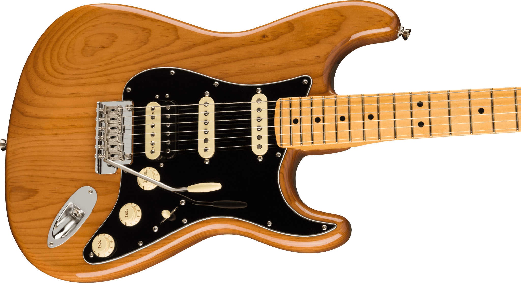 Fender American Professional II Stratocaster® HSS, Maple Fingerboard, Roasted Pine by FMIC
