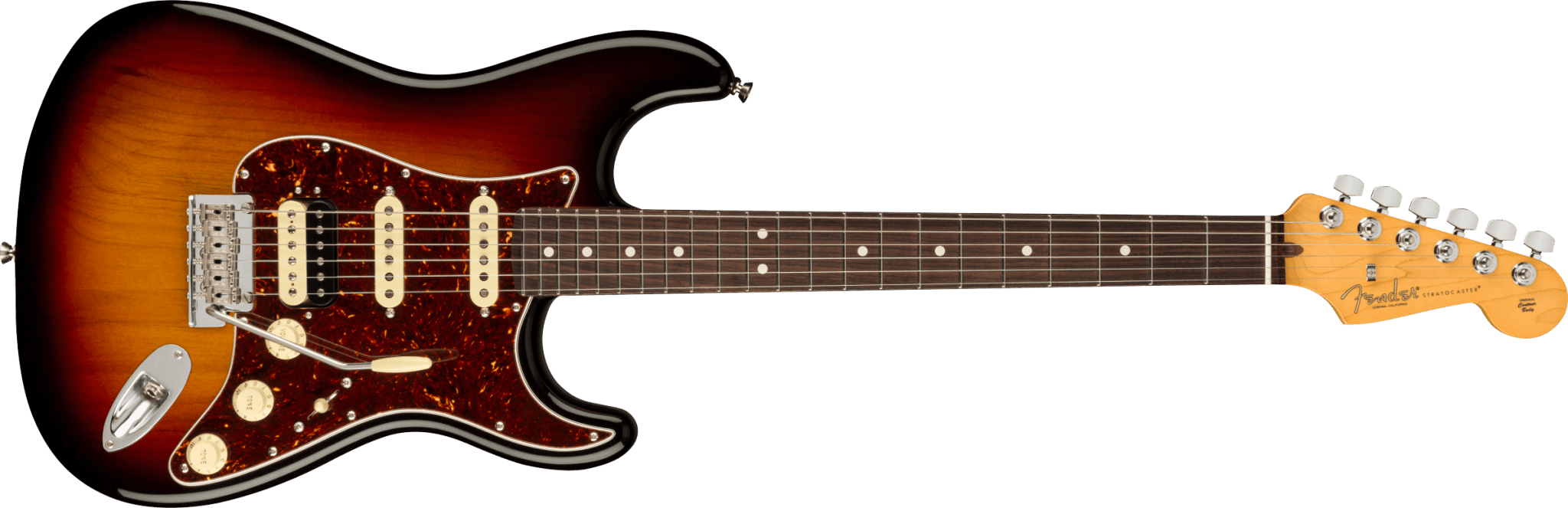 Fender American Professional II Stratocaster® HSS, Rosewood Fingerboard, 3 - Color Sunburst by FMIC