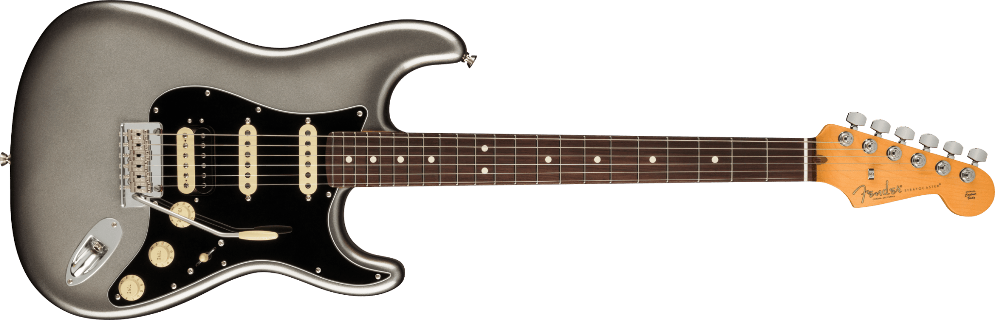 Fender American Professional II Stratocaster® HSS, Rosewood Fingerboard, Mercury by FMIC