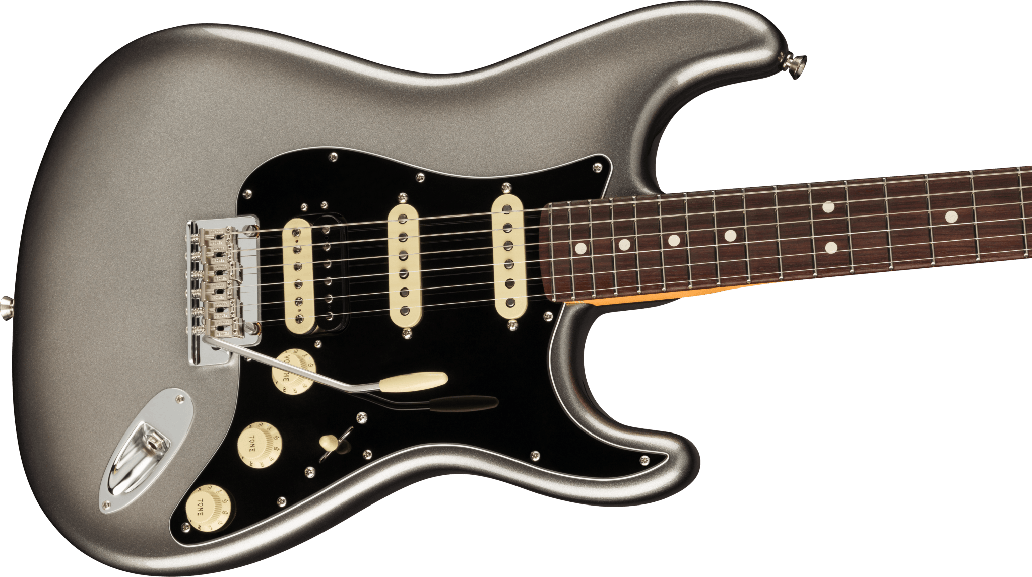 Fender American Professional II Stratocaster® HSS, Rosewood Fingerboard, Mercury by FMIC
