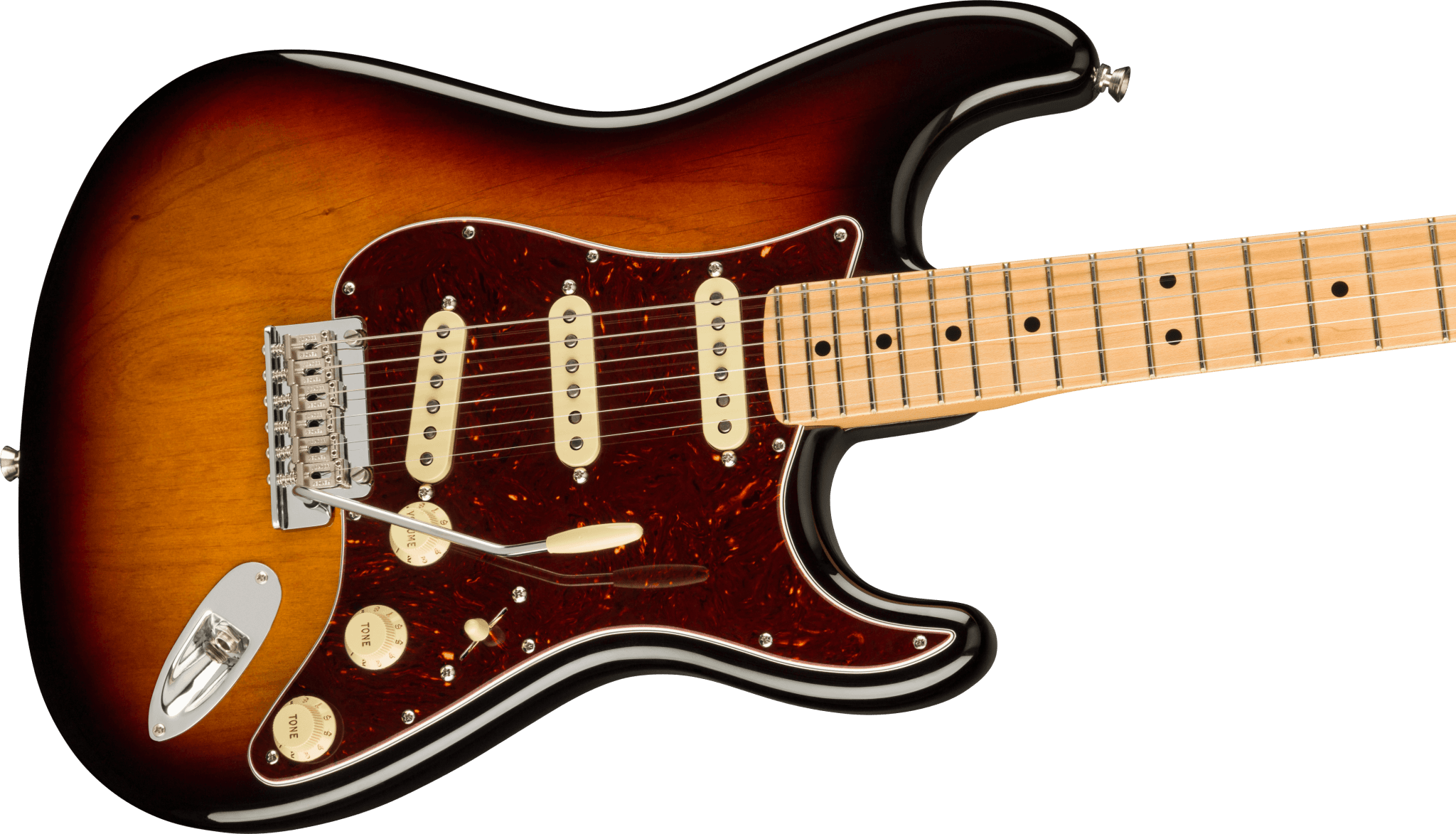 Fender American Professional II Stratocaster®, Maple Fingerboard, 3 - Color Sunburst by FMIC