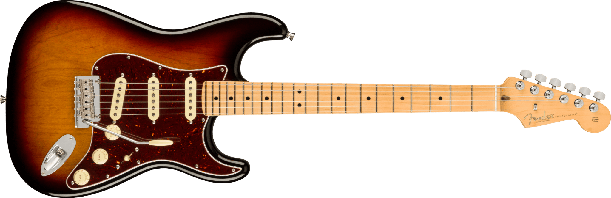 Fender American Professional II Stratocaster®, Maple Fingerboard, 3 - Color Sunburst by FMIC