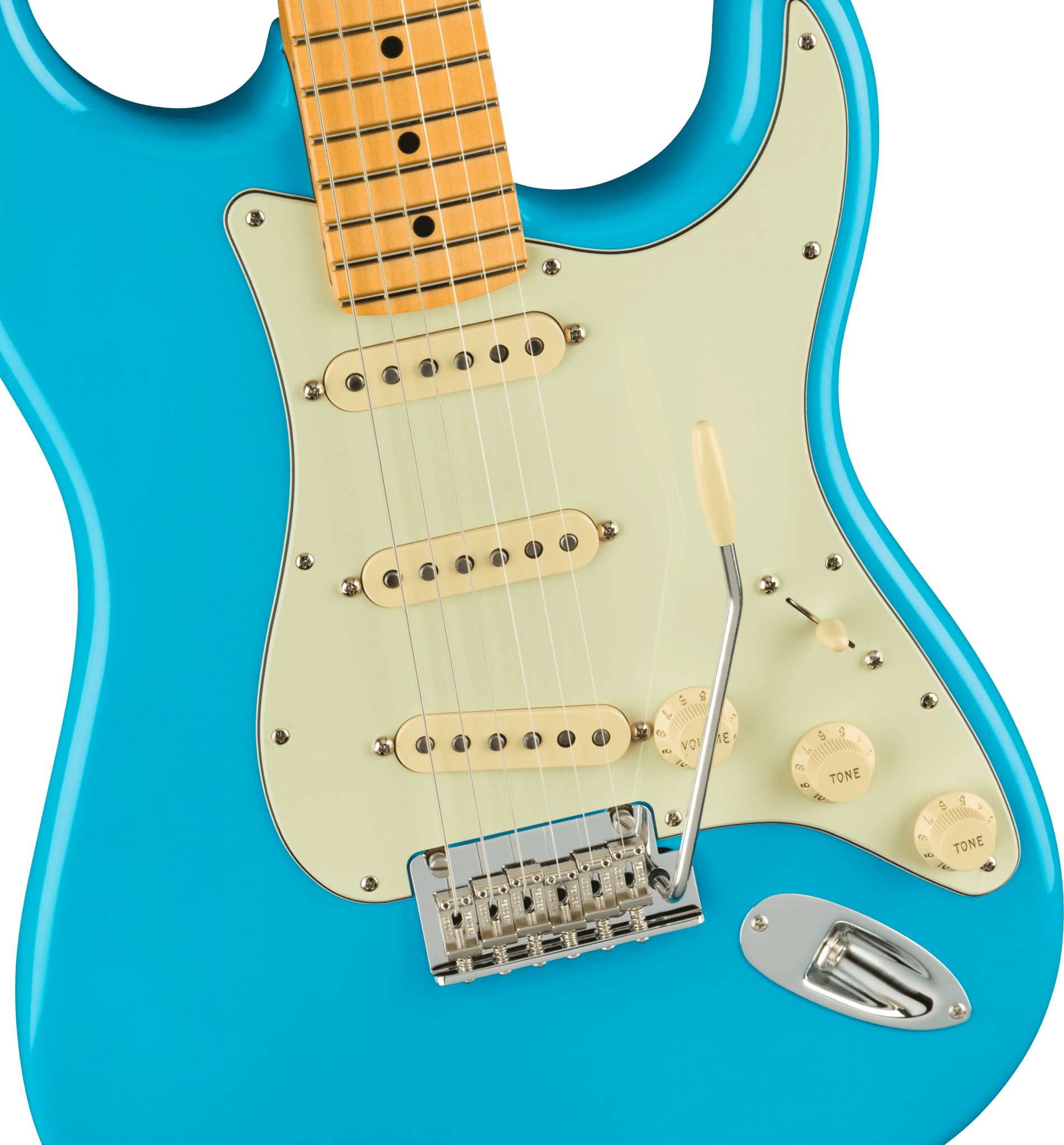 Fender American Professional II Stratocaster®, Maple Fingerboard, Miami Blue by FMIC