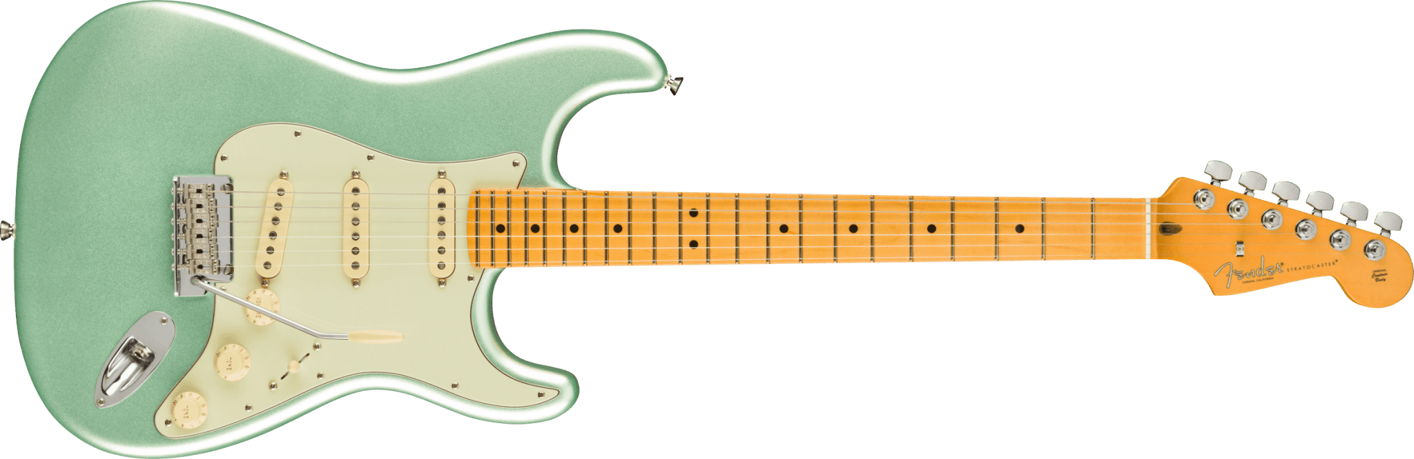 Fender American Professional II Stratocaster®, Maple Fingerboard, Mystic Surf Green by FMIC