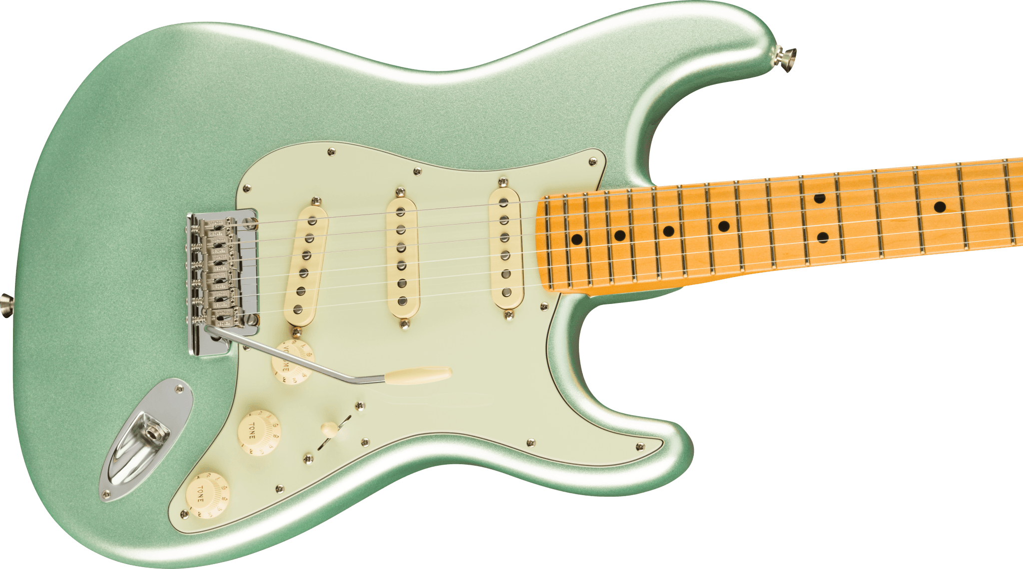 Fender American Professional II Stratocaster®, Maple Fingerboard, Mystic Surf Green by FMIC