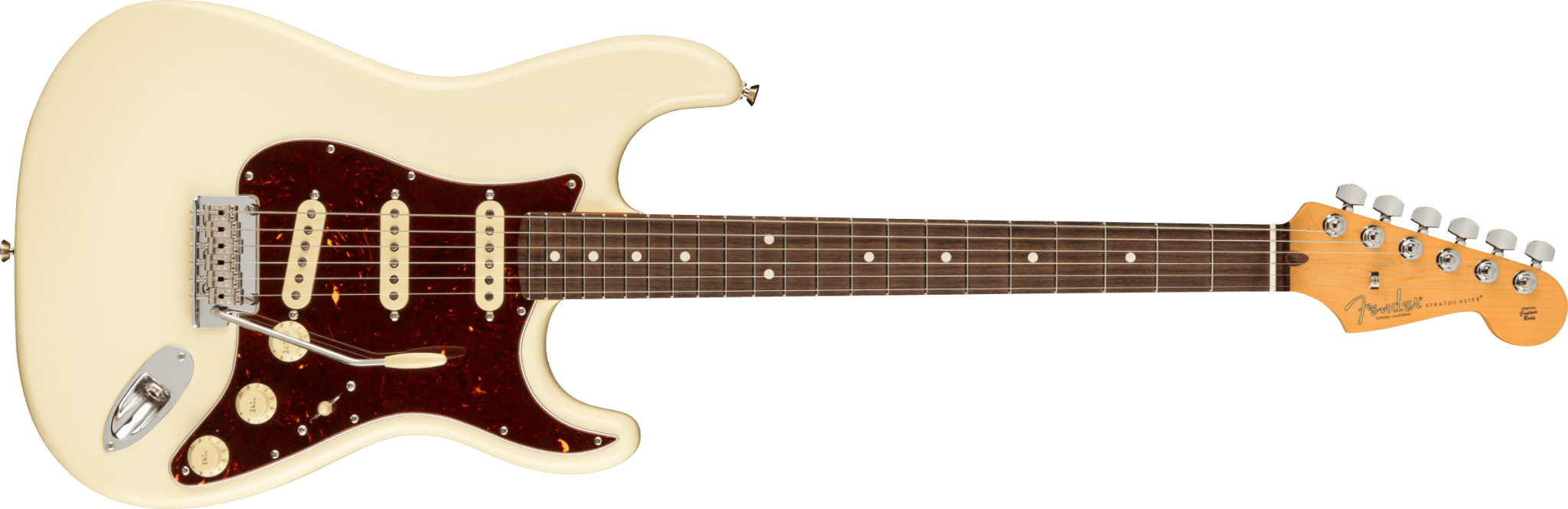 Fender American Professional II Stratocaster®, Rosewood Fingerboard, Olympic White by FMIC