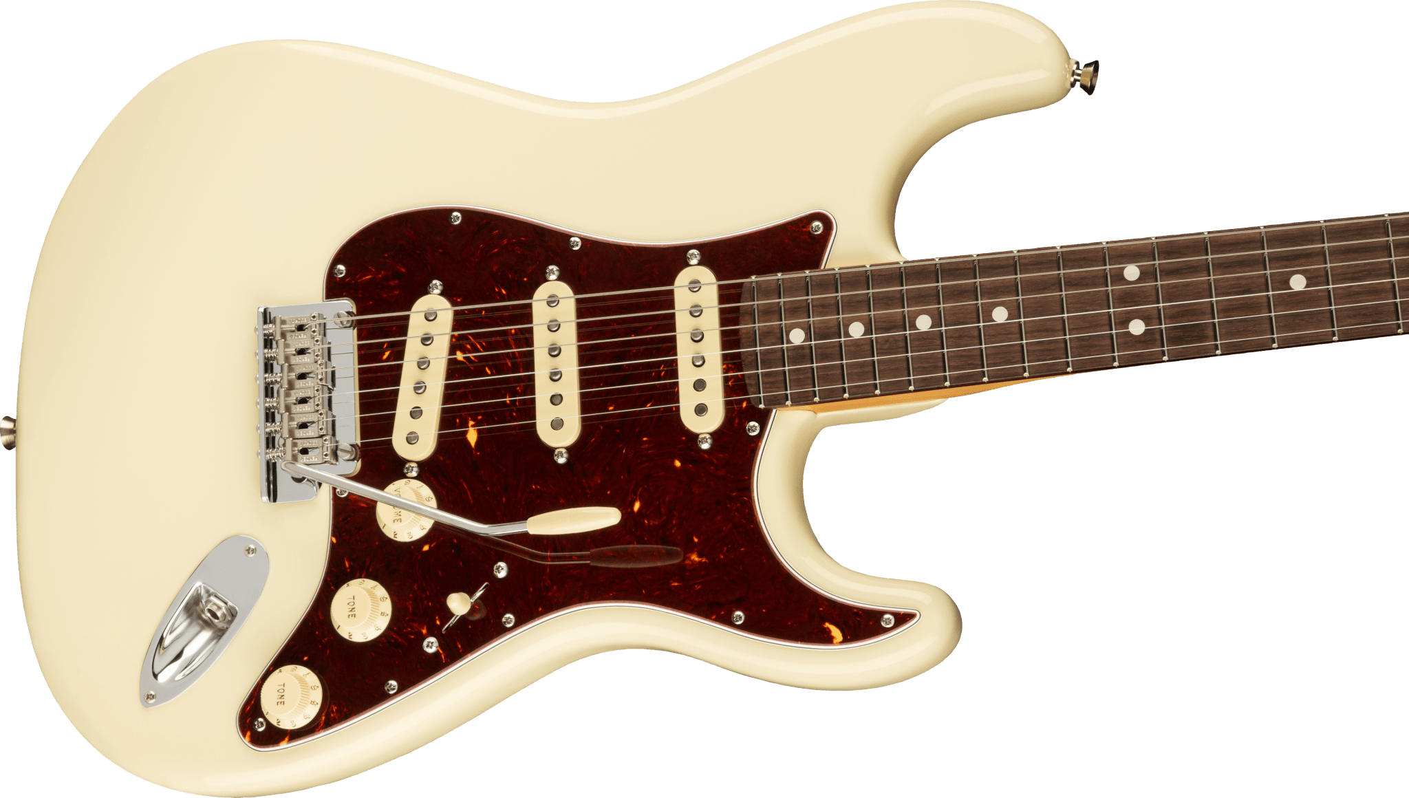 Fender American Professional II Stratocaster®, Rosewood Fingerboard, Olympic White by FMIC