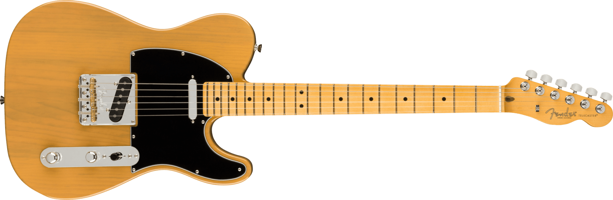 Fender American Professional II Telecaster®, Maple Fingerboard, Butterscotch Blonde by FMIC