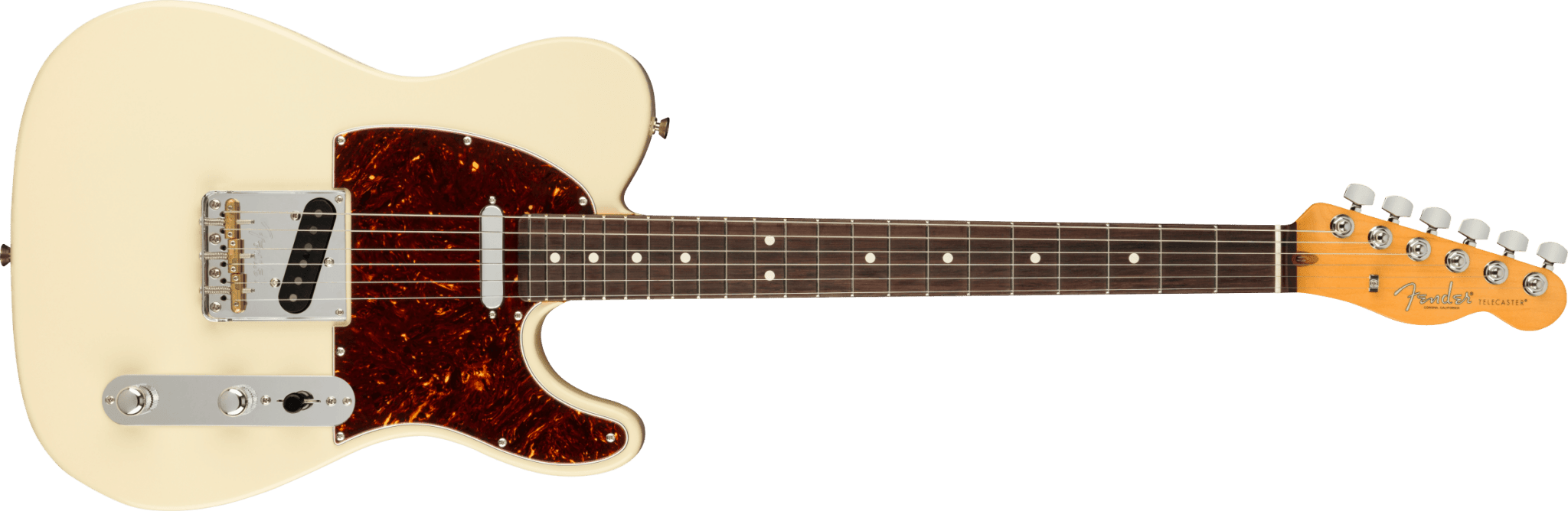 Fender American Professional II Telecaster®, Rosewood Fingerboard, Olympic White by FMIC