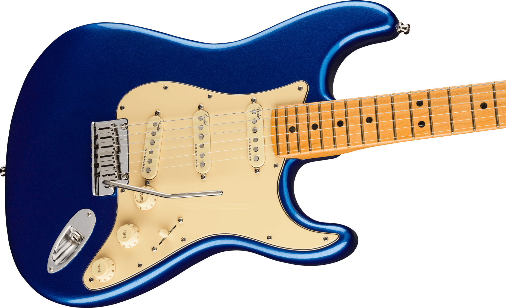 Fender American Ultra Stratocaster®, Maple Fingerboard, Cobra Blue by FMIC