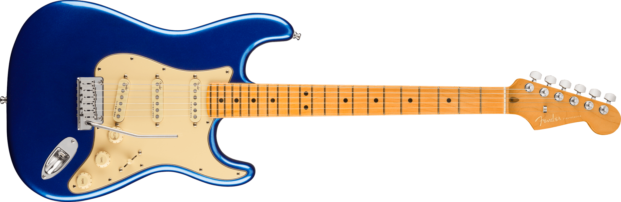Fender American Ultra Stratocaster®, Maple Fingerboard, Cobra Blue by FMIC