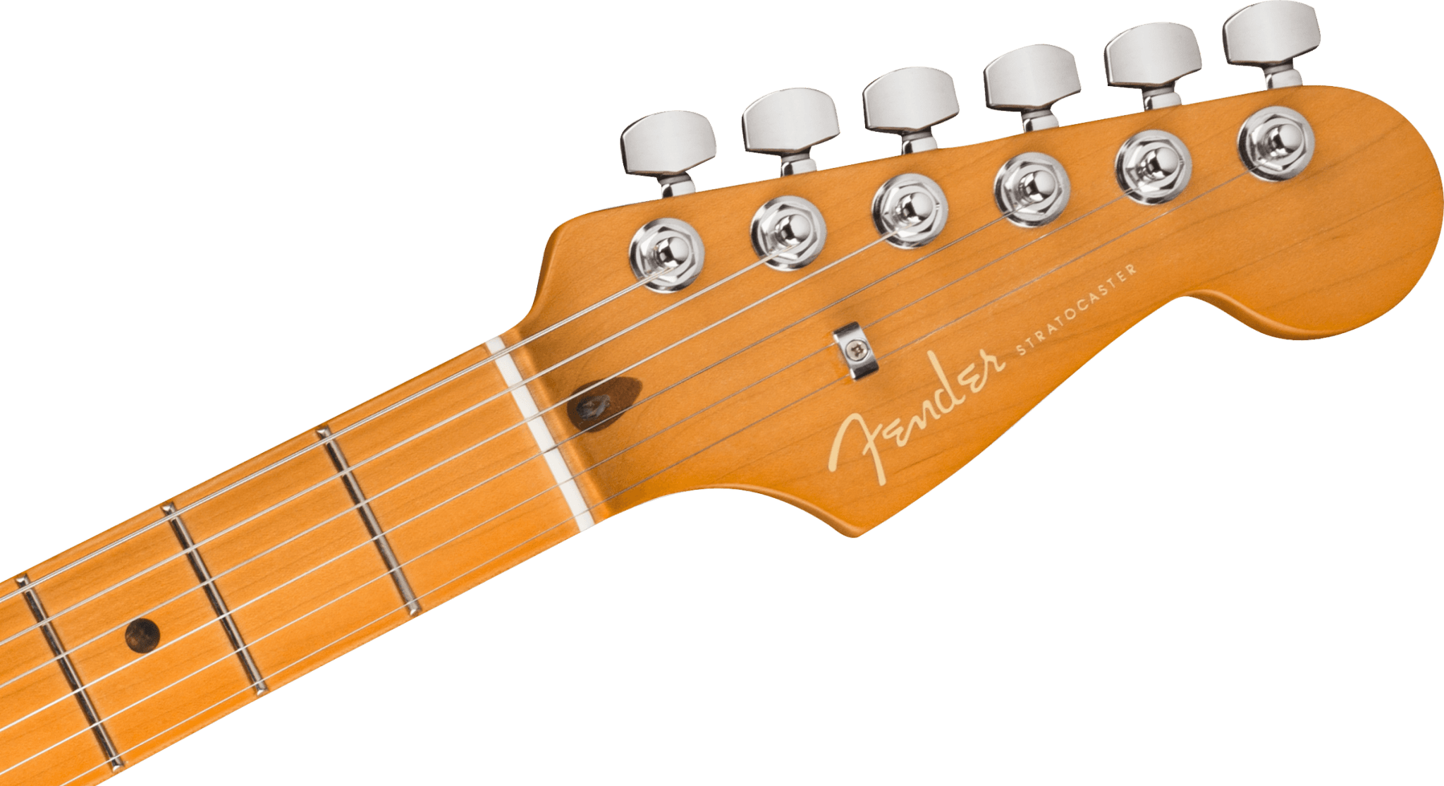 Fender American Ultra Stratocaster®, Maple Fingerboard, Texas Tea by FMIC