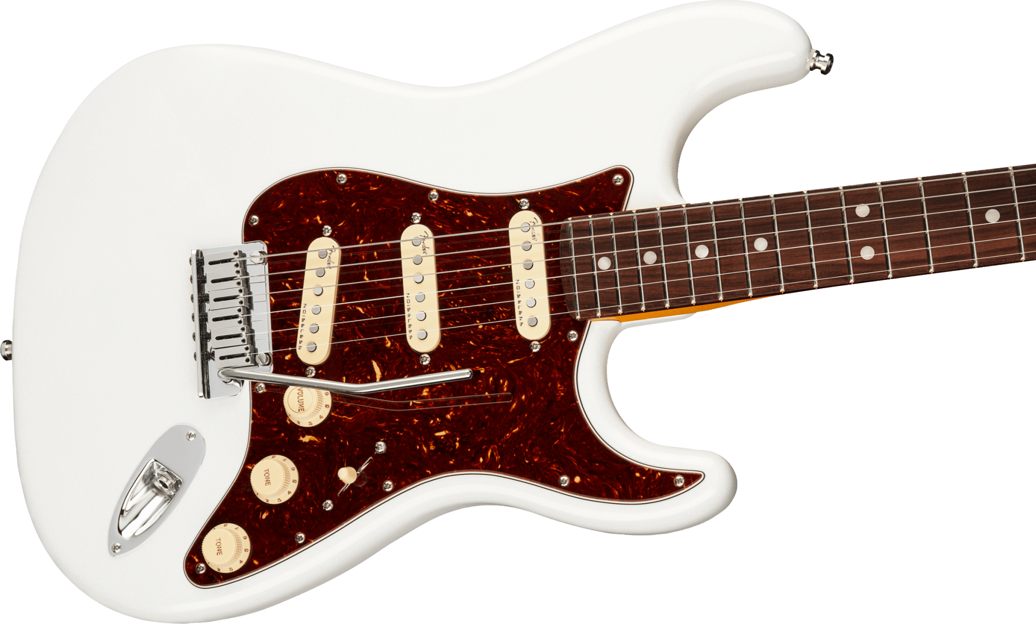 Fender American Ultra Stratocaster®, Rosewood Fingerboard, Arctic Pearl by FMIC