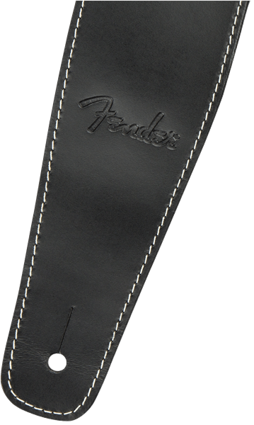 Fender® Broken - In Leather Strap, Black 2.5" by FMIC