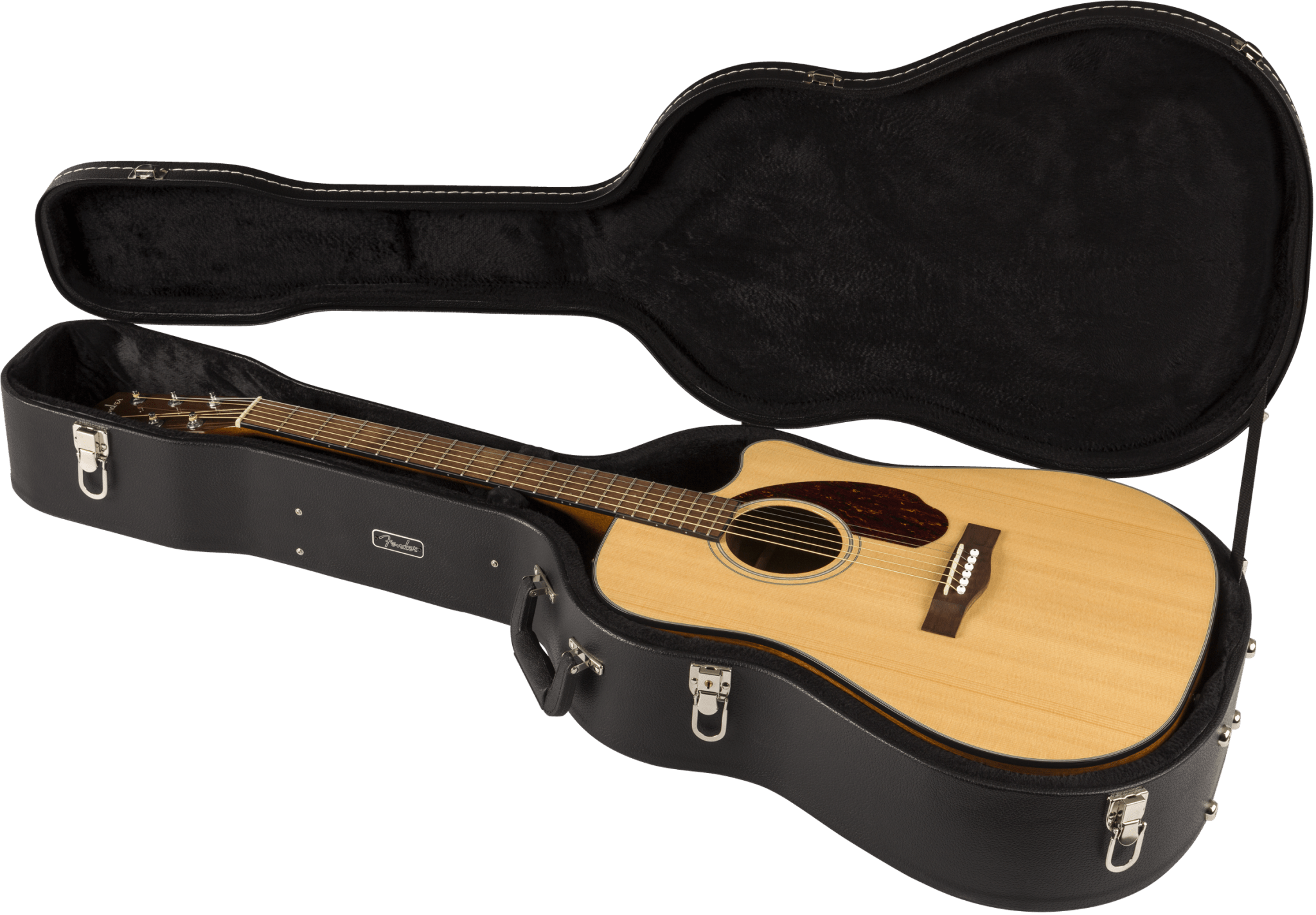 Fender CD - 140SCE Dreadnought, Walnut Fingerboard, Natural w/Case by FMIC