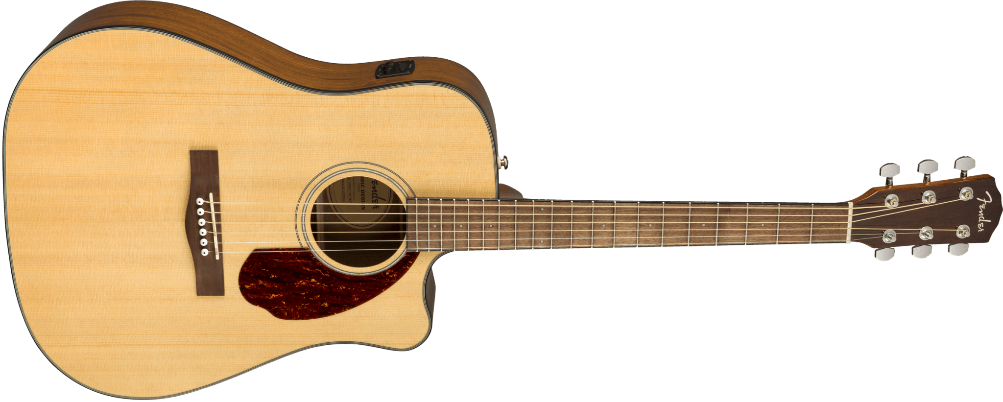 Fender CD - 140SCE Dreadnought, Walnut Fingerboard, Natural w/Case by FMIC